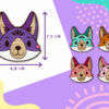 Renard en bois - Magnet – Image 4