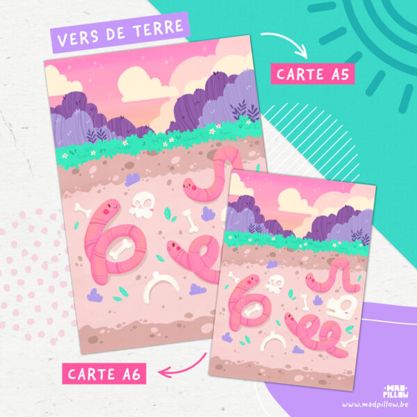 Carte A5 - A6 / Vers de terre